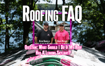Roofing FAQ – What Do I Do If My Roof Has A Leaking Skylight?