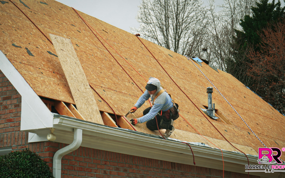 roofer installing new roof